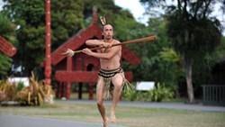 Xl New Zealand Rotorua Te Puia Maori Culture Center Maori Warrier Dance