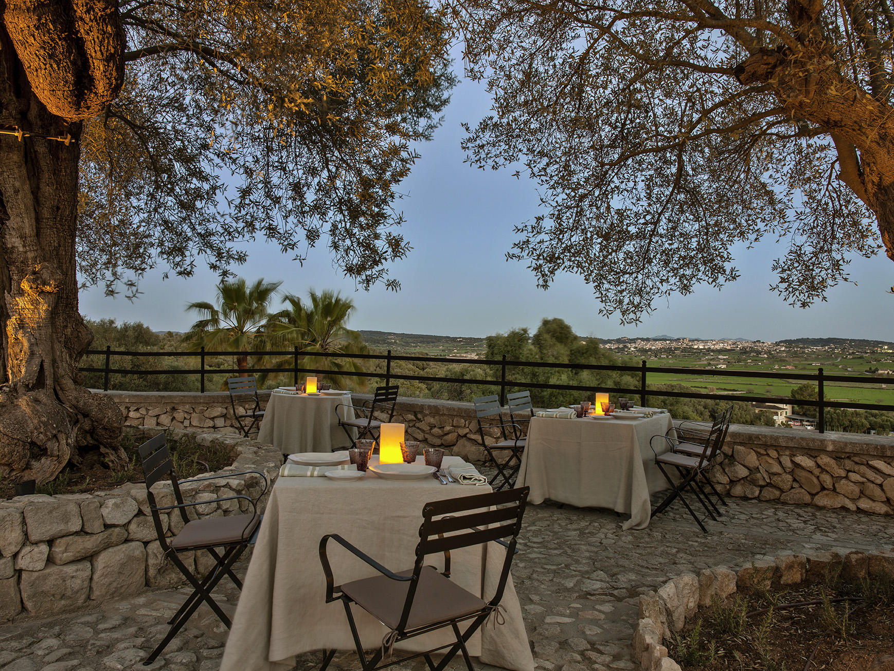 Small Spain Mallorca Finca Serena Table Setup