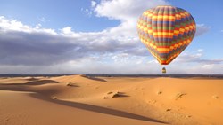 XL Morocco Hot Air Balloon Above Desert