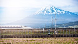 Xl Japan Tokyo Shinkansen Bulletrain Mt Fuji