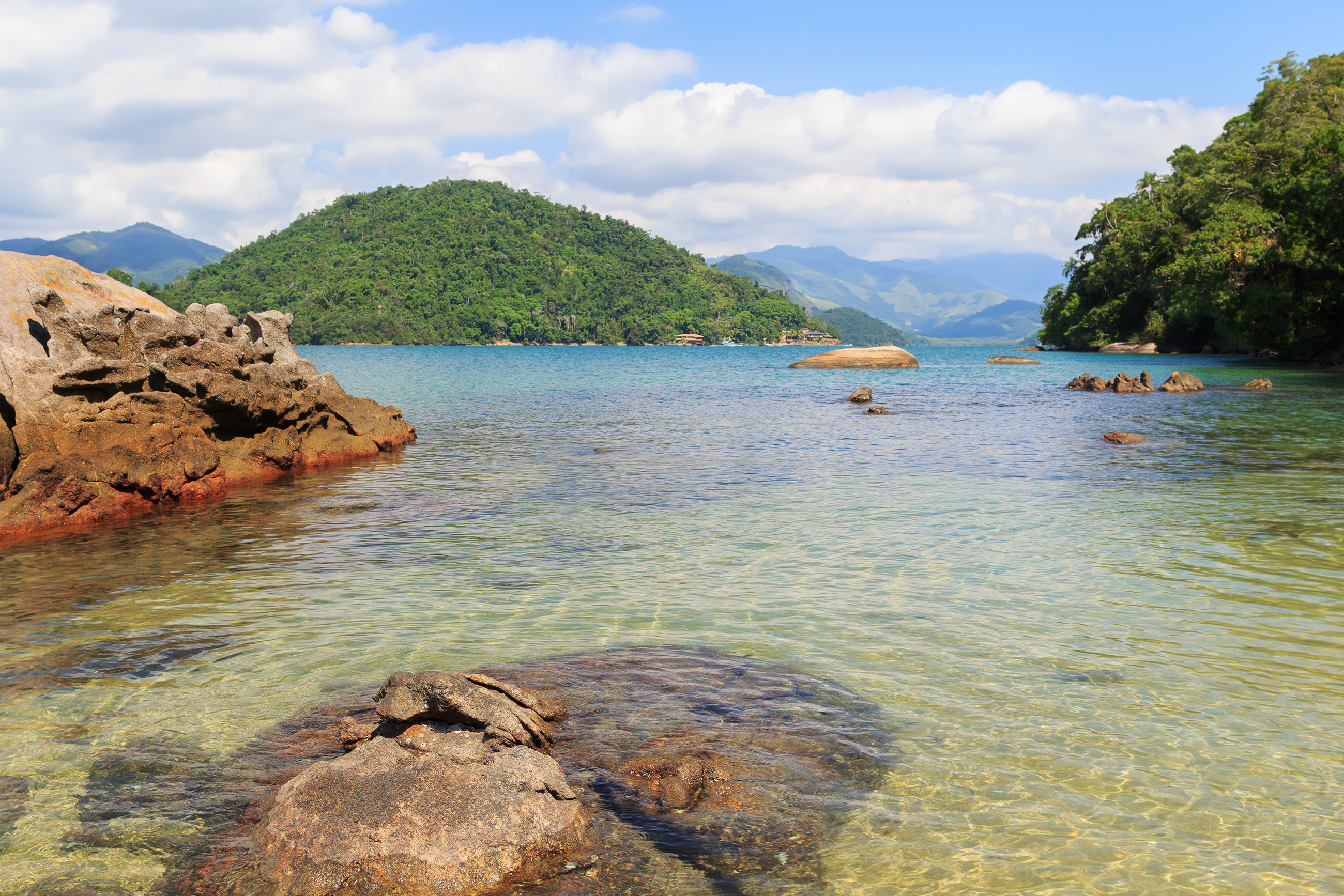 Xl Brazil Paraty Near Cotia Island Beach Rocks