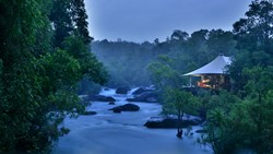 Xl Cambodia Shinta Mani Wild Luxury Tent Exterior Dusk