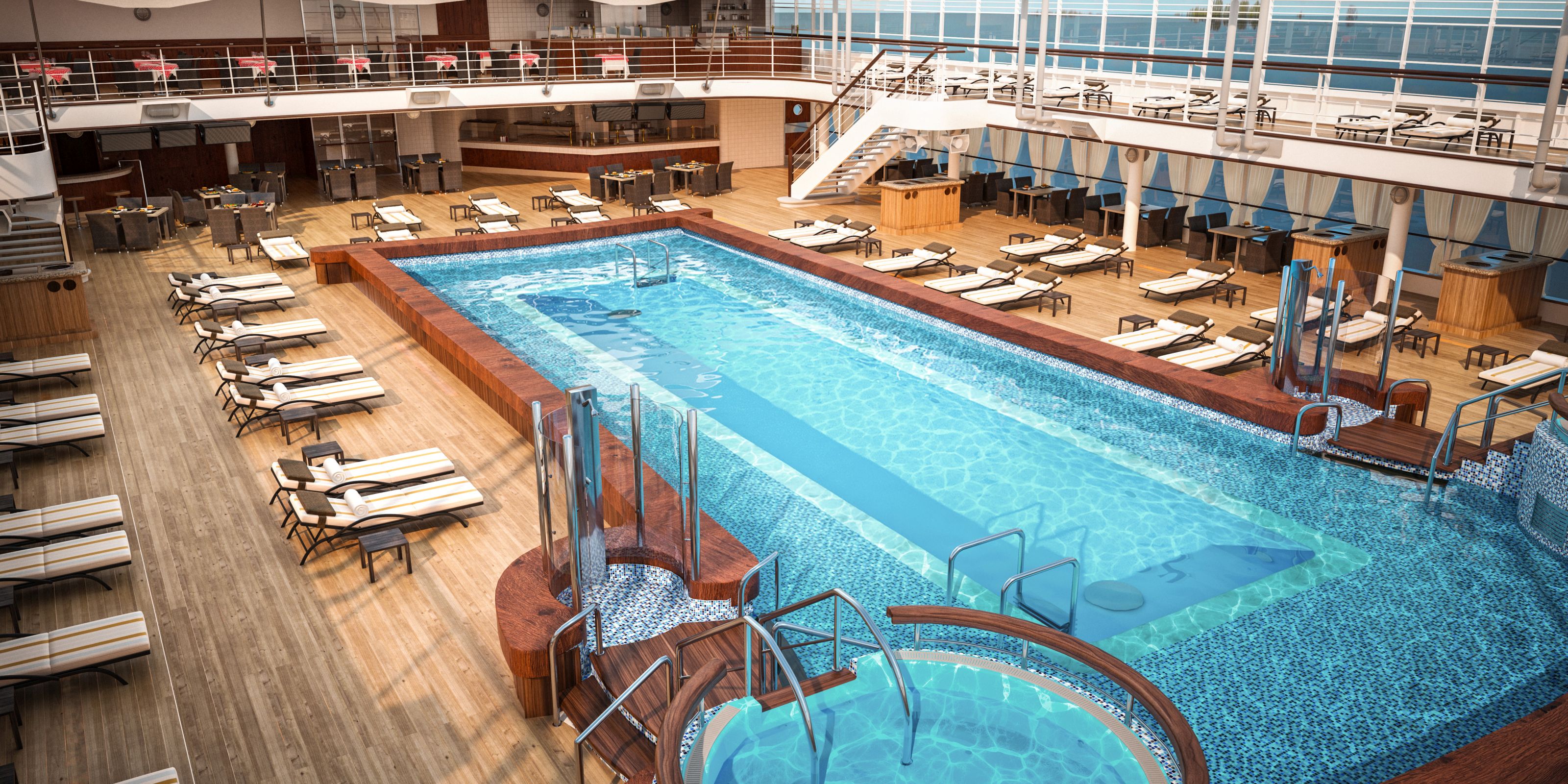 Xl Cruise Silversea Silver Muse Pool Deck Area Day