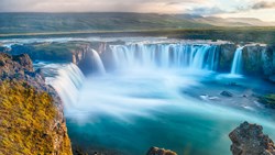 XL Iceland Godafoss Waterfall Nature