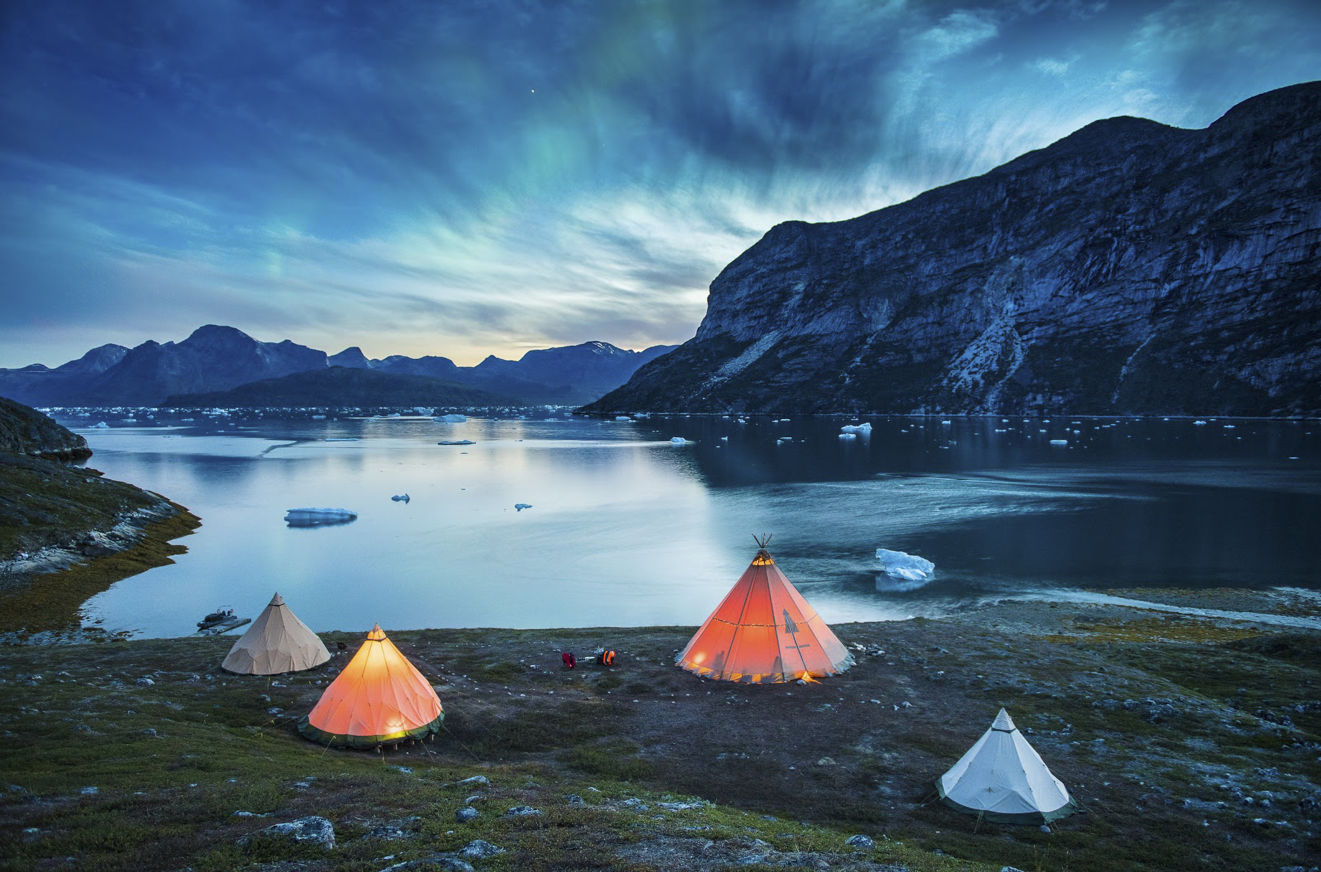 Xl Greenland Camp Kiattua Camp Evening Photo Stanislas Ny