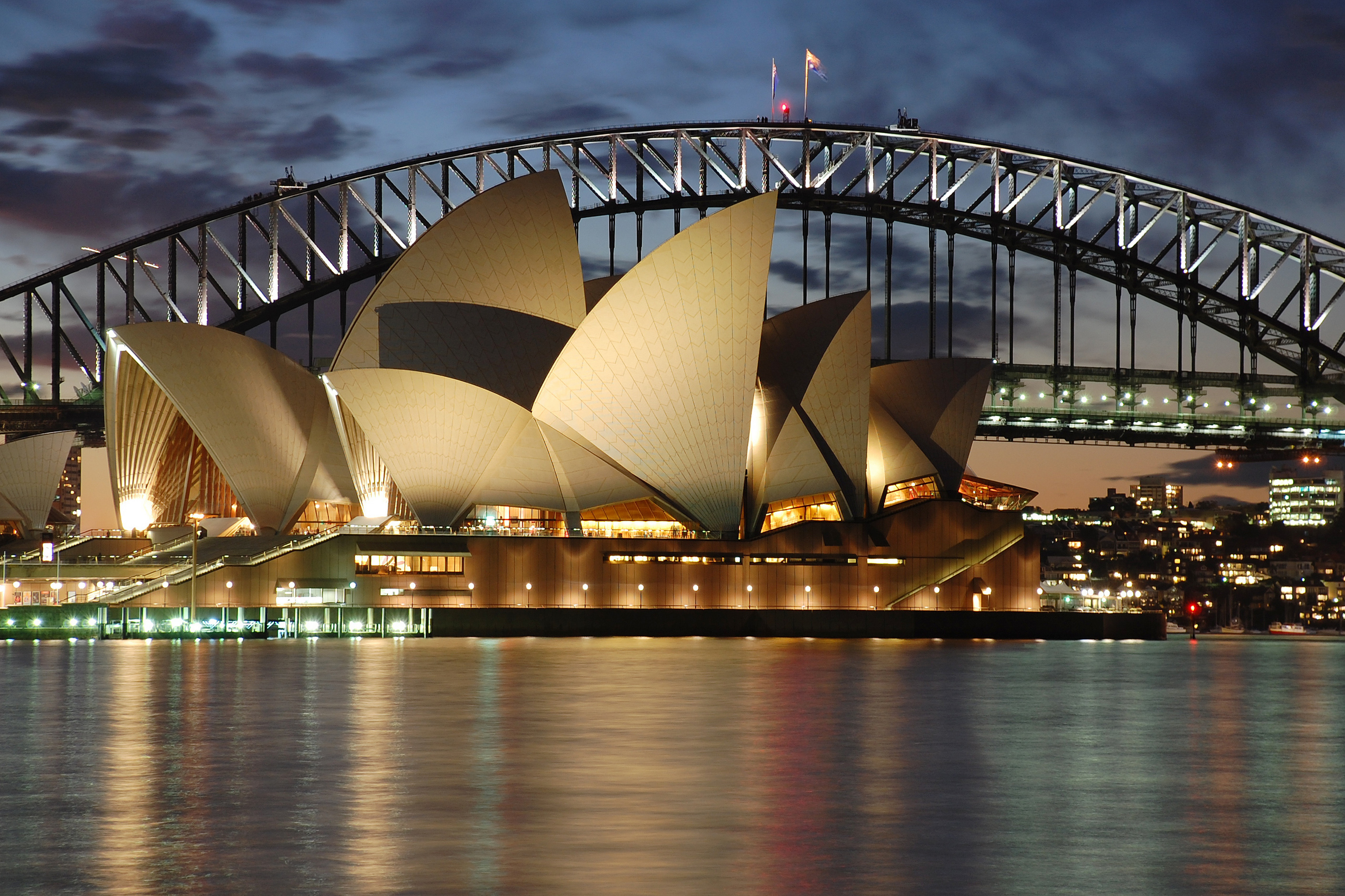 XL Australia New South Wales Sydney Opera House Harbour Bridge Night
