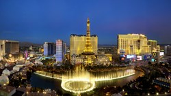 Xl USA Nevada Las Vegas Bellagio Fountain Evening