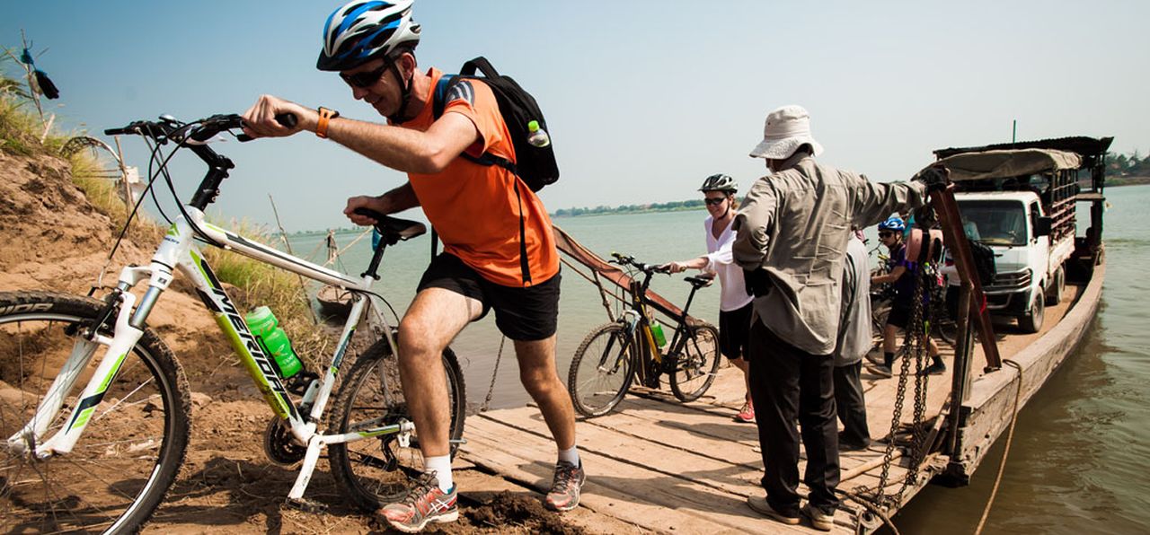 Small Cambodia Koh Dach Ferry Bikes