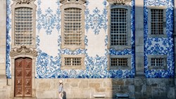 XL Portugal Porto Azulejos Tiles Over Chapel Of Souls