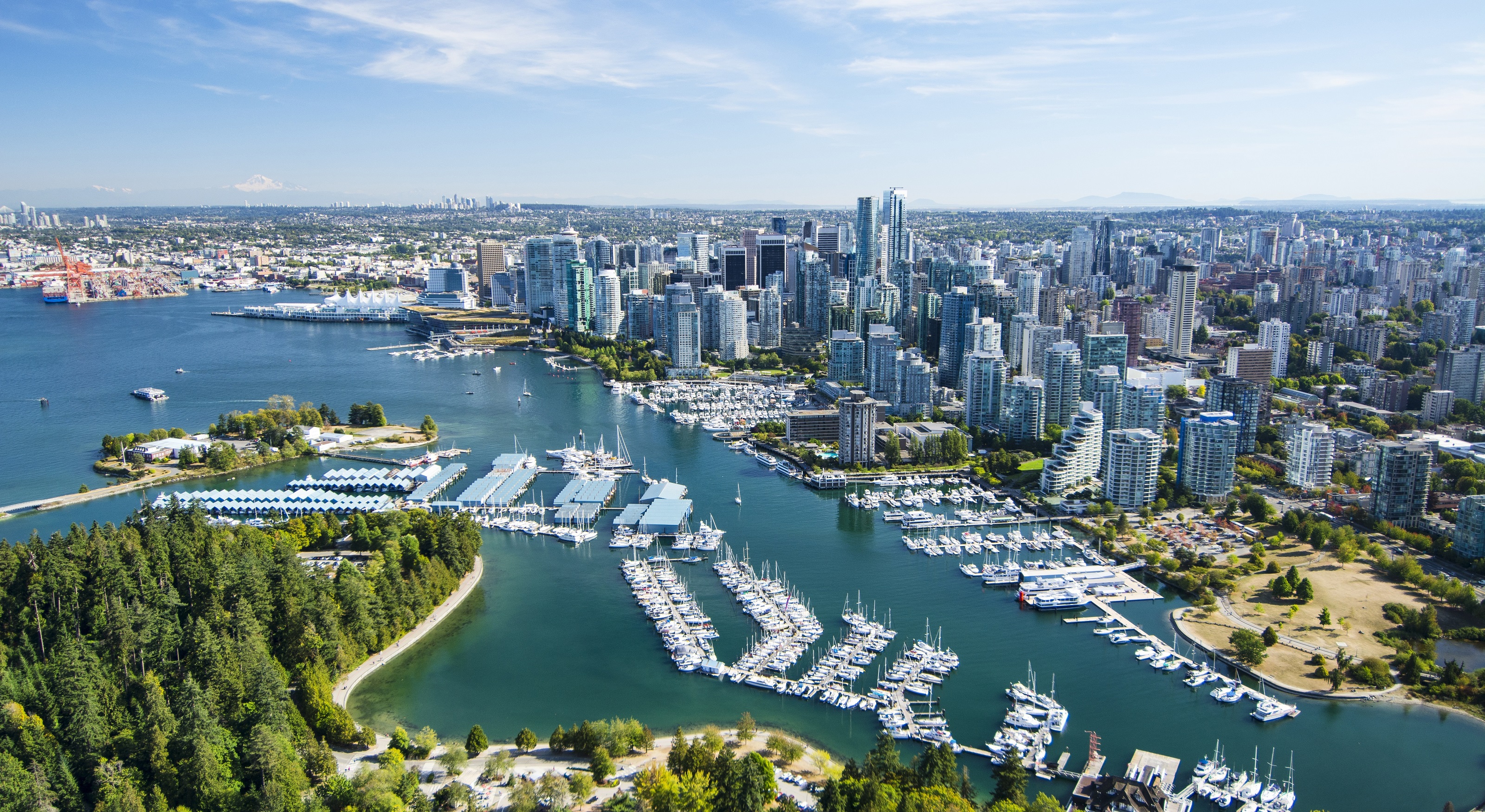 XL Canada Vancouver Coal Harbour Stanley Park Aerial