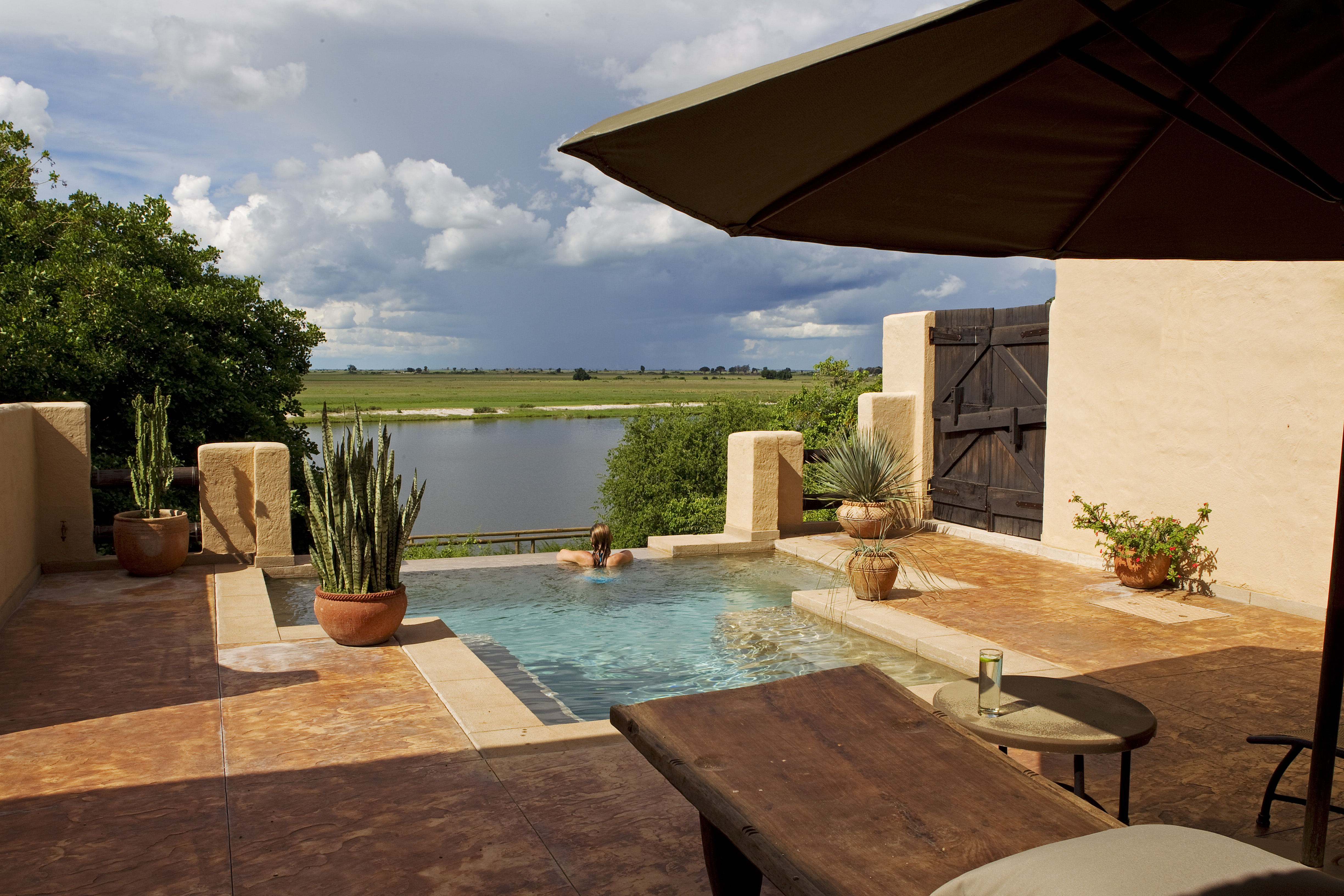 XL Botswana Chobe Game Lodge Pool Suite View
