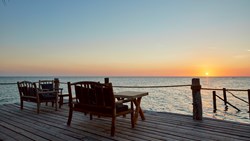 XL Africa Tanzania Pemba Island Fundu Lagoon Jetty Bar Terrace Sunset