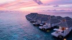 XL Maldives Baglioni Resort Water Villa Exterior Sunset